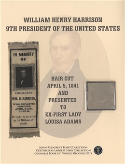 1841 William Henry Harrison Hair Display (University Archives LOA)